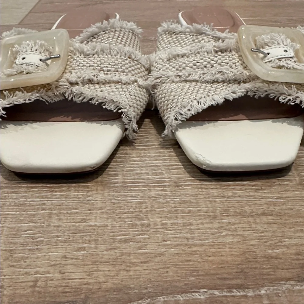 Linea Paolo Lottie Slide Sandal Natural/Gold - Picture 8 of 8